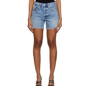 CITIZENS OF HUMANITY Blue Annabelle Long Denim Shorts 24